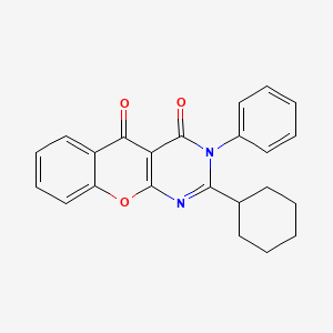 2-cyclohexyl-3-phenyl-3H-chromeno[2,3-d]pyrimidine-4,5-dione