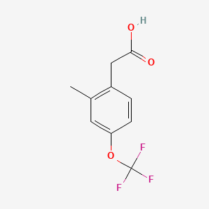 molecular formula C11H12F3NO3 B2608887 2-Methyl-4-(trifluoromethoxy)phenylacetic acid CAS No. 886763-11-7