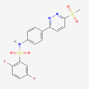 2,5-difluoro-N-(4-(6-(methylsulfonyl)pyridazin-3-yl)phenyl)benzenesulfonamide