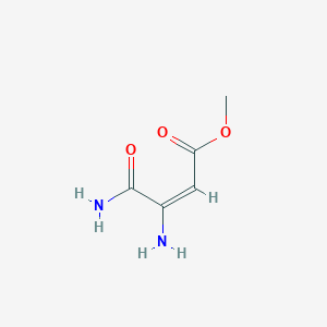 molecular formula C5H8N2O3 B2608925 甲基 (2E)-3,4-二氨基-4-氧代丁-2-烯酸酯 CAS No. 379254-24-7