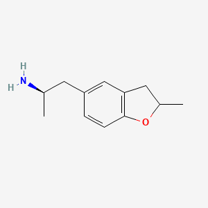 molecular formula C12H17NO B2608930 (2R)-1-(2-Methyl-2,3-dihydro-1-benzofuran-5-yl)propan-2-amine CAS No. 2227988-71-6