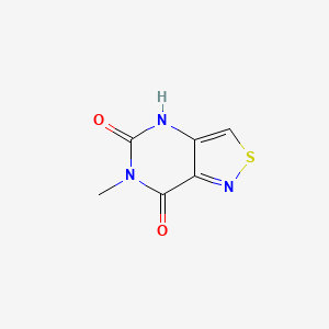 molecular formula C6H5N3O2S B2608991 6-methylisothiazolo[4,3-d]pyrimidine-5,7(4H,6H)-dione CAS No. 1338659-65-6