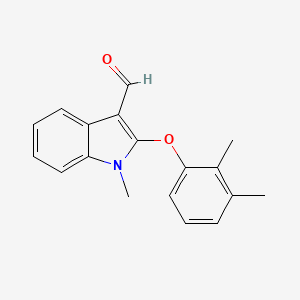 molecular formula C18H17NO2 B2608999 2-(2,3-dimethylphenoxy)-1-methyl-1H-indole-3-carbaldehyde CAS No. 338416-82-3