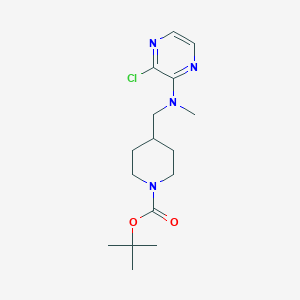molecular formula C16H25ClN4O2 B2609018 Tert-butyl 4-{[(3-chloropyrazin-2-yl)(methyl)amino]methyl}piperidine-1-carboxylate CAS No. 2415586-95-5
