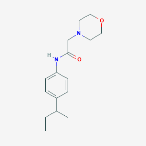 molecular formula C16H24N2O2 B2609055 N-[4-(butan-2-yl)phenyl]-2-(morpholin-4-yl)acetamide CAS No. 306732-46-7