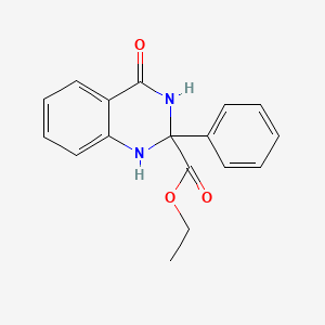 Ethyl 4-oxo-2-phenyl-1,2,3,4-tetrahydroquinazoline-2-carboxylate