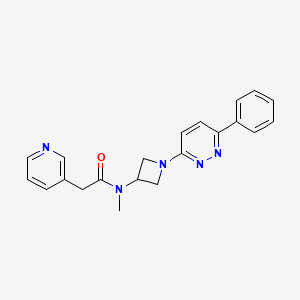 N-Methyl-N-[1-(6-phenylpyridazin-3-yl)azetidin-3-yl]-2-pyridin-3-ylacetamide