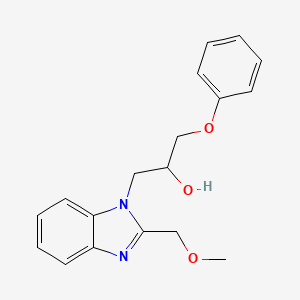 1-[2-(Methoxymethyl)benzimidazolyl]-3-phenoxypropan-2-ol
