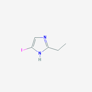 molecular formula C5H7IN2 B2609104 2-ethyl-5-iodo-1H-imidazole CAS No. 870704-55-5