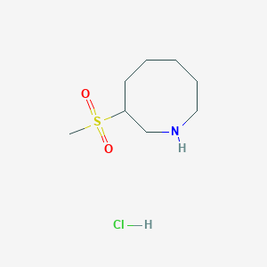 molecular formula C8H18ClNO2S B2609110 3-methanesulfonylazocane hydrochloride CAS No. 2241141-84-2