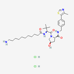 molecular formula C33H53Cl2N5O4S B2609157 (S,R,S)-AHPC-C10-NH2 dihydrochloride 