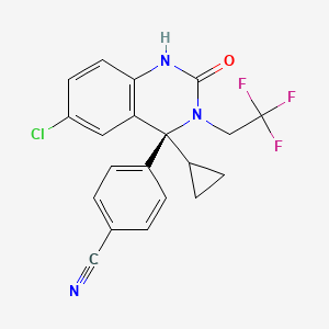(S)-4-(6-chloro-4-cyclopropyl-2-oxo-3-(2,2,2-trifluoroethyl)-1,2,3,4-tetrahydroquinazolin-4-yl)benzonitrile