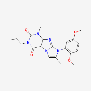 8-(2,5-dimethoxyphenyl)-1,7-dimethyl-3-propyl-1H,2H,3H,4H,8H-imidazo[1,2-g]purine-2,4-dione