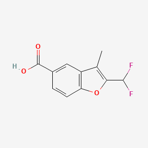 2-(Difluoromethyl)-3-methyl-1-benzofuran-5-carboxylic acid