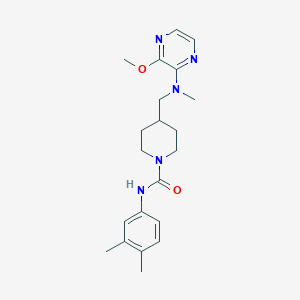 N-(3,4-Dimethylphenyl)-4-[[(3-methoxypyrazin-2-yl)-methylamino]methyl]piperidine-1-carboxamide