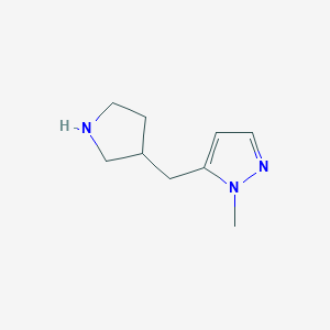 1-Methyl-5-(pyrrolidin-3-ylmethyl)pyrazole