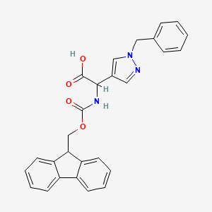 2-(1-Benzylpyrazol-4-yl)-2-(9H-fluoren-9-ylmethoxycarbonylamino)acetic acid