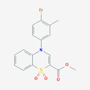 methyl 4-(4-bromo-3-methylphenyl)-4H-1,4-benzothiazine-2-carboxylate 1,1-dioxide