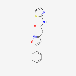 N-(thiazol-2-yl)-2-(5-(p-tolyl)isoxazol-3-yl)acetamide