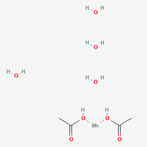 molecular formula C4H14MnO8 B2609459 Manganese acetate tetrahydrate CAS No. 6156-78-1