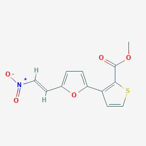 B2609676 methyl 3-{5-[(E)-2-nitroethenyl]furan-2-yl}thiophene-2-carboxylate CAS No. 241488-42-6