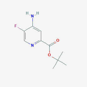 molecular formula C10H13FN2O2 B2609680 Tert-butyl 4-amino-5-fluoropyridine-2-carboxylate CAS No. 2287271-28-5