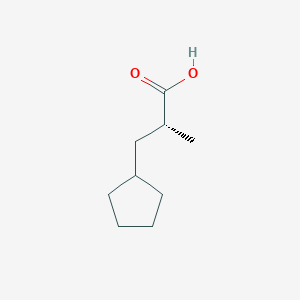 molecular formula C9H16O2 B2609743 (2R)-3-Cyclopentyl-2-methylpropanoic acid CAS No. 2248174-70-9