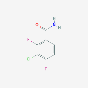 molecular formula C7H4ClF2NO B2609761 3-Chloro-2,4-difluorobenzamide CAS No. 886501-21-9