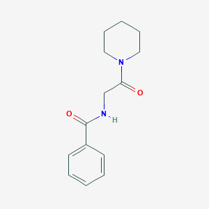 molecular formula C14H18N2O2 B260977 N-(2-oxo-2-piperidin-1-ylethyl)benzamide CAS No. 51769-86-9