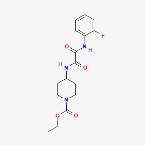 molecular formula C16H20FN3O4 B2609811 ethyl 4-{[(2-fluorophenyl)carbamoyl]formamido}piperidine-1-carboxylate CAS No. 1206995-36-9