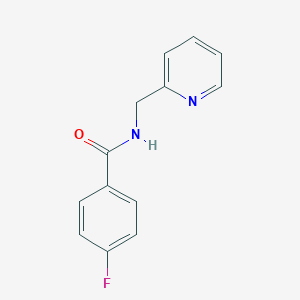 molecular formula C13H11FN2O B260987 4-fluoro-N-(pyridin-2-ylmethyl)benzamide 