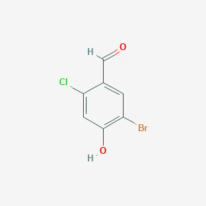 molecular formula C7H4BrClO2 B2609899 5-Bromo-2-chloro-4-hydroxybenzaldehyde CAS No. 957774-27-5