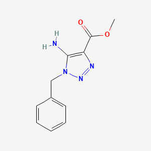 molecular formula C11H12N4O2 B2609991 methyl 5-amino-1-benzyl-1H-1,2,3-triazole-4-carboxylate CAS No. 103742-39-8