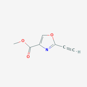 molecular formula C7H5NO3 B2609992 Methyl 2-ethynyl-1,3-oxazole-4-carboxylate CAS No. 839697-74-4