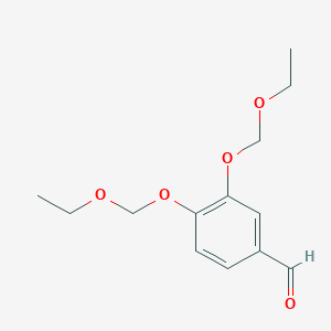 molecular formula C13H18O5 B026100 3,4-Bis(ethoxymethoxy)benzaldehyde CAS No. 128837-28-5