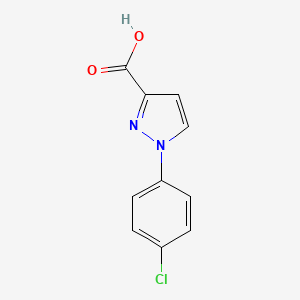 molecular formula C10H7ClN2O2 B2610066 1-(4-chlorophenyl)-1H-pyrazole-3-carboxylic acid CAS No. 19532-40-2