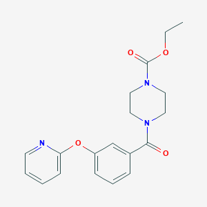 Ethyl 4-[3-(pyridin-2-yloxy)benzoyl]piperazine-1-carboxylate
