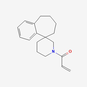 1-Spiro[6,7,8,9-tetrahydrobenzo[7]annulene-5,3'-piperidine]-1'-ylprop-2-en-1-one