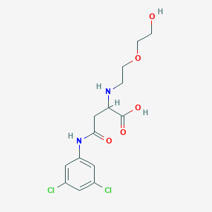 4-((3,5-Dichlorophenyl)amino)-2-((2-(2-hydroxyethoxy)ethyl)amino)-4-oxobutanoic acid
