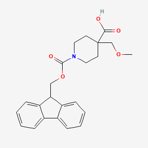 1-(9H-Fluoren-9-ylmethoxycarbonyl)-4-(methoxymethyl)piperidine-4-carboxylic acid