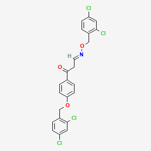 3-{4-[(2,4-dichlorobenzyl)oxy]phenyl}-3-oxopropanal O-(2,4-dichlorobenzyl)oxime