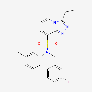 3-ethyl-N-[(3-fluorophenyl)methyl]-N-(3-methylphenyl)-[1,2,4]triazolo[4,3-a]pyridine-8-sulfonamide