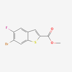 molecular formula C10H6BrFO2S B2610145 Methyl 6-bromo-5-fluorobenzothiophene-2-carboxylate CAS No. 1404119-48-7