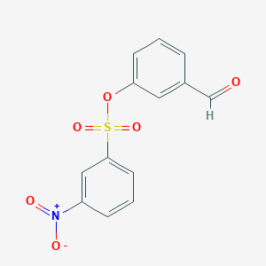 molecular formula C13H9NO6S B2610172 3-Formylphenyl 3-nitrobenzenesulfonate CAS No. 1432437-14-3