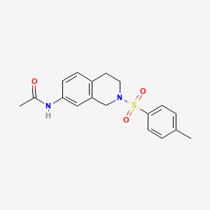 molecular formula C18H20N2O3S B2610173 N-(2-tosyl-1,2,3,4-tetrahydroisoquinolin-7-yl)acetamide CAS No. 954708-38-4