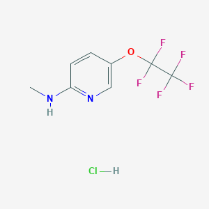 N-Methyl-5-(1,1,2,2,2-pentafluoroethoxy)pyridin-2-amine;hydrochloride