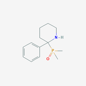 molecular formula C13H20NOP B2610306 2-Dimethylphosphoryl-2-phenylpiperidine CAS No. 2418708-81-1