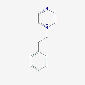 molecular formula C12H13N2+ B261031 1-(2-Phenylethyl)pyrazin-1-ium 