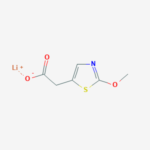 molecular formula C6H6LiNO3S B2610313 Lithium;2-(2-methoxy-1,3-thiazol-5-yl)acetate CAS No. 2418694-02-5