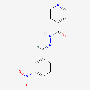 molecular formula C13H10N4O3 B2610372 N'-(3-nitrobenzylidene)isonicotinohydrazide CAS No. 16012-26-3